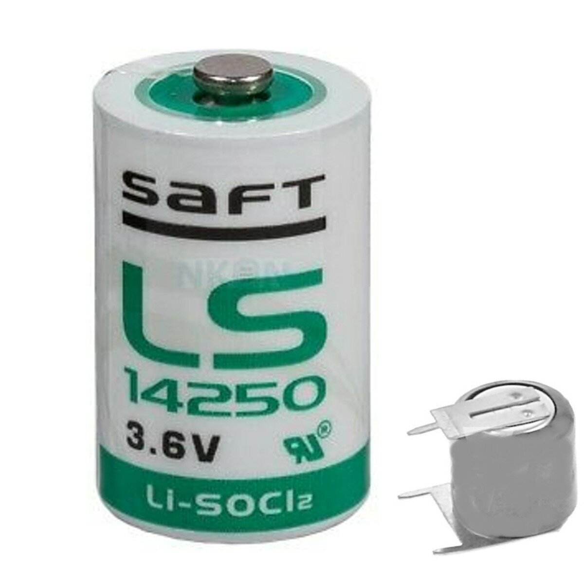 Saft Batterie LS14250 1 2 AA Lithium Thionylchlorid 3 6 V Mit Print P