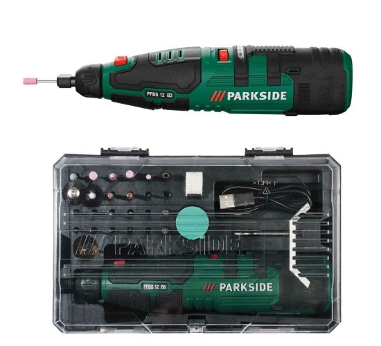 PARKSIDE12 V mit Zub PFBS kompatibel Dremel Akku-Feinbohrschleifer 12