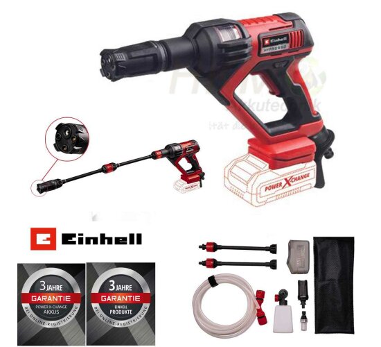 Einhell Akku-Druckreinigerpistole Hypresso 18/24-1  Li-Solo Power X-Change 18 V, 24 bar