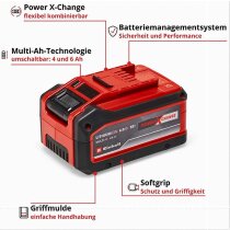 Original Einhell Akku 4-6 Ah Multi-Ah 18V Power X-Change Plus