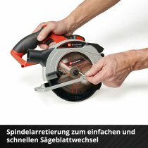 Einhell Akku-Handkreissäge TE-CS 1 Li 18V mit Akku 2.5 Ah und Ladegerät Power X-Change