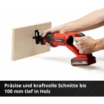 Einhell Akku-Säbelsäge TE-AP 18/22 Li- 18 V Akku 2.5 Ah / Ladegerät+ 4 Bosch Sägeblätter extra