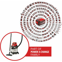 Einhell Akku-Nass-Trockensauger TC-VC 18/20 Li S 18V ( Ohne Akku / Ladegerät )