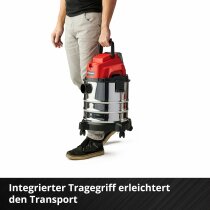 Einhell Akku-Nass-Trockensauger TC-VC 18/20 Li S 18V mit Akku 2.5 / Ladegerät