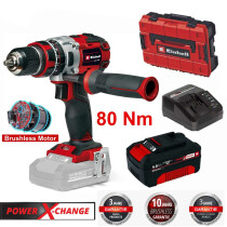 Einhell Professional Schlagbohrschrauber TP-CD 18/80 Li-i BL 80 Nm + Akku 4.0 Ah Ladegerät +Koffer s-f