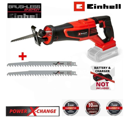 Einhell Professional Akku-Universalsäge TP-AP 18/28 Li BL-Solo 18 V, Brushless, 28 mm Hub + 2 Sägeblätter