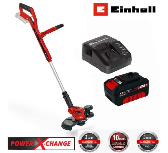 Einhell Rasentrimmer GE-CT 18/30 Akku 4.0 Ah 18V Ø 30 mm, Fadentrimmer