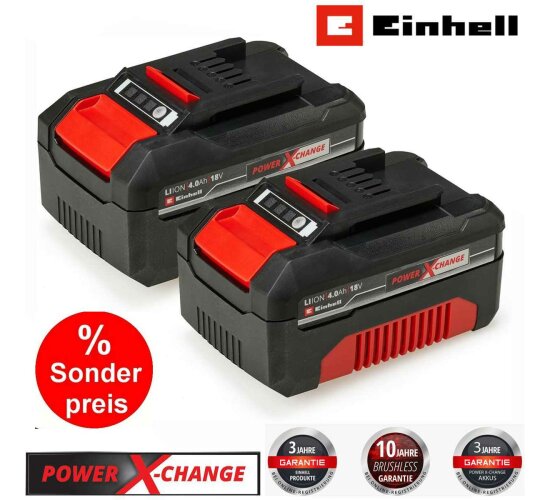 Einhell Akku PXC-Twinpack 4,0 Ah  (Li-Ion, 18V, 2x 4,0 Ah 18 V  Power X-Change