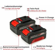 Einhell Akku PXC-Twinpack 4,0 Ah  (Li-Ion, 18V, 2x 4,0 Ah 18 V  Power X-Change