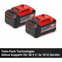 Einhell Akku PXC-Twinpack 2 x 5,2 Ah Li-Ion 18V, Power X-Change 18 V