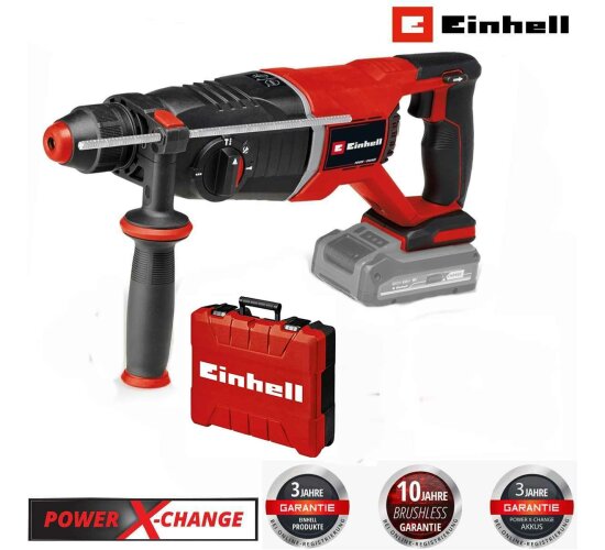 Einhell Professional Akku-Bohrhammer TP-HD 18/26 D Li BL-Solo 18 V, Brushless, 2,6 J, SDS-plus