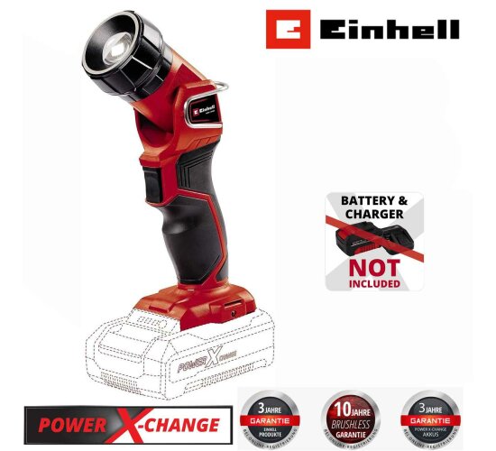 Einhell Akku-Lampe TC-CL 18 Li H-Solo 18 V, 280 lm, 33 m Leuchtweite