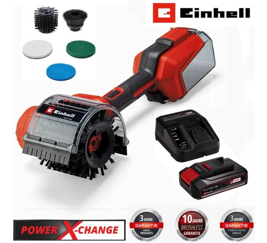 Einhell Akku-Oberflächenbürste PICOBELLA 18/90 - 18V Akku 2.5 Ah + Zubehör