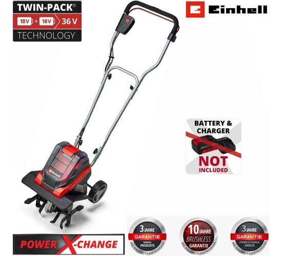 Einhell Akku-Bodenhacke GE-CR 30 Li-Solo 36V,( 2 X 18V) Power X- Change