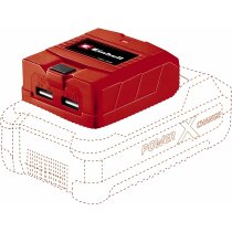 Einhell Akku-Ventilator GE-CF 18/2200 Li- 18V Akku 2.5 Ah ,+ USB Adapter