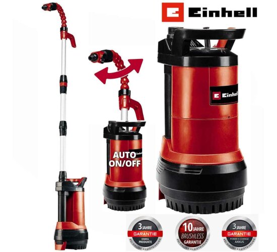 Einhell Regenfasspumpe GE-PP 5555 RB-A  2in1 Tauchdruck + Regenfaßpumpe 550 W