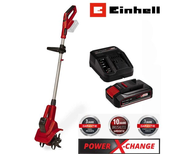 Einhell Akku-Bodenhacke GE-CR 18/20 Li E- 18V Akku 2.5 Ah / Ladegerät