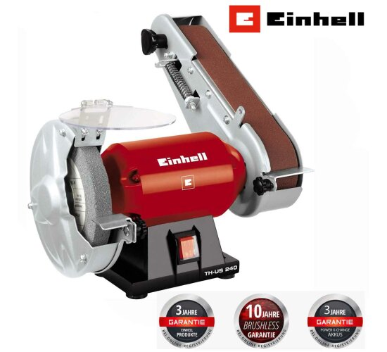 Einhell Stand-Bandschleifer TH-US 240 inkl. Grobschleifscheibe und Schleifband