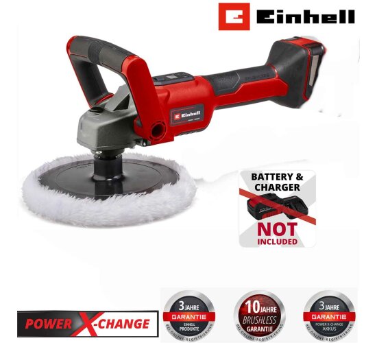 Einhell Akku-Polier- / Schleifmaschine CE-CP 18/180 Li 18V Drehzahlregulierung