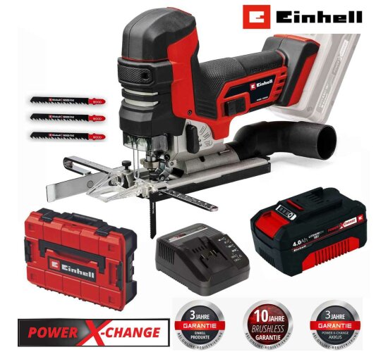 Einhell Professional Stichsäge TP-JST 18/135 Li BL 18V Akku 4.0 Ah + Koffer