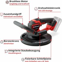 Einhell Professional 18V Akku-Trockenbauschleifer TP-DWS 18/225 Li BL