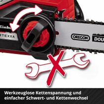 Einhell 18V-Kettensäge FORTEXXA 18/30 mit Akku 4.0 Ah, Ladegerät 30 cm Schwert