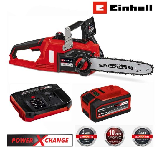 Einhell 18V-Kettensäge FORTEXXA 18/30 mit Akku 6.0 Ah + 6 A Boostchargert