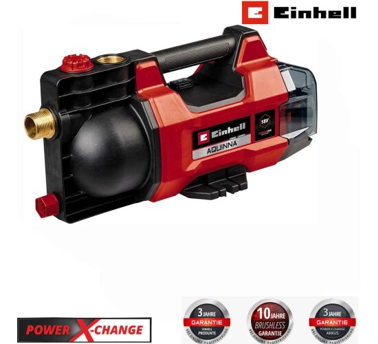 Einhell Akku-Gartenpumpe AQUINNA 18/28 Solo 18V ECO-/ Boost-Modusmax. 2800 L/h