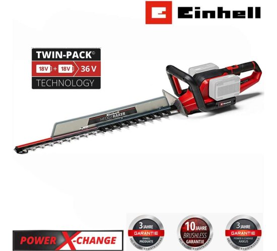 Einhell Akku-Heckenschere GE-CH 36/65 Li-Solo 36 V, 65 cm Schnittlänge