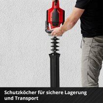 Einhell 36V Heckenschere GE-CH 36/65 2 x Sealed Akku 4.0 Ah Wasserdicht + Twincharger