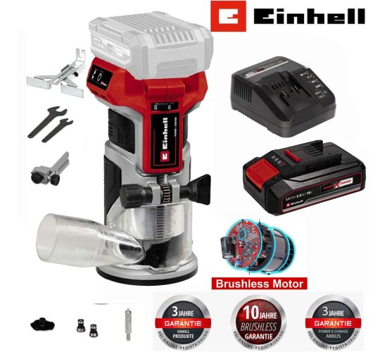 Einhell Professional 18V Kantenfräse TP-ET 18 Li BL-mit Akku 2.5 Ah