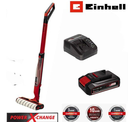 Einhell Hartbodenreiniger CLEANEXXO 18V Akku 2.5 Ah 290 mm Bürstenwalz