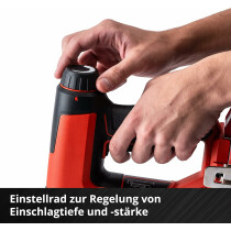 Einhell Akku-Nagler TE-CN 18 Li -18V,Tacker und  Nagler mit Akku 2.5Ah / Ladegerät + Koffer