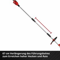 Einhell GE-LM 36/4in1 Li-36V Heckenschere, Kettensäge,Trimmer,Motorsense 2 x !8V Multifunktionswerkzeug