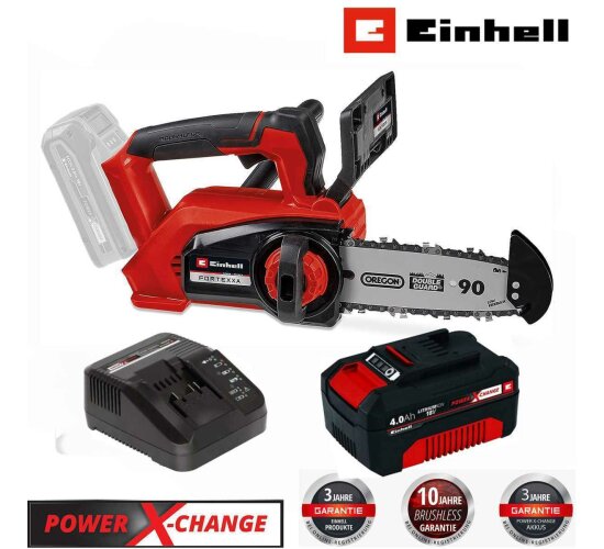 Einhell Professional Einhand-Akku-Kettensäge FORTEXXA 18/20 TH 18V Akku 4.0 Ah