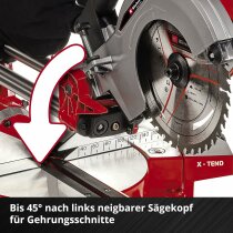 Einhell Akku-Zug-Kapp-Gehrungssäge 36V TE-SM 36/210 Li-Solo ohne Akku / Ladegerät