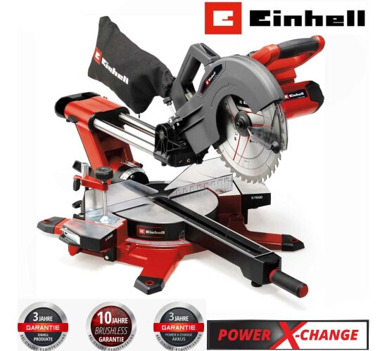 Einhell Akku-Zug-Kapp-Gehrungssäge 36V TE-SM 36/10 L Li-Solo ohne Akkus / Ladegerät