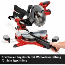 Einhell Akku-Zug-Kapp-Gehrungssäge 36V TE-SM 36/10 L Li- 2 x Akkus / Ladegerät