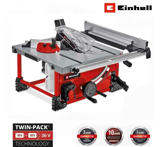 Einhell Akku-Tischkreissäge TE-TS 36/210 Li ohne Akkus / Ladegerät Power X-Change