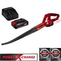 Einhell Akku-Laubbläser GC-CL 18 Li E 2.5 Ah Power X-Change (18 V, 210 km/h Luftgeschwindigkeit,t u. leistungsstark, Drehzahlregelung, mit Akku / Ladegerät