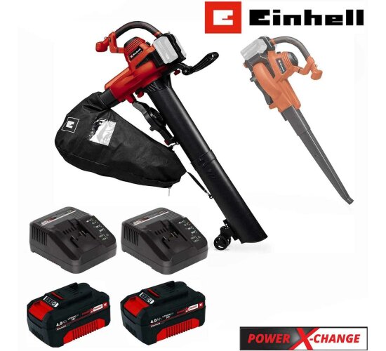 Einhell Akku-Laubsauger / Bläser GE-CL 36/230 Li E- 18V 2 x Akku 4.0 Ah 2 x Ladegerät