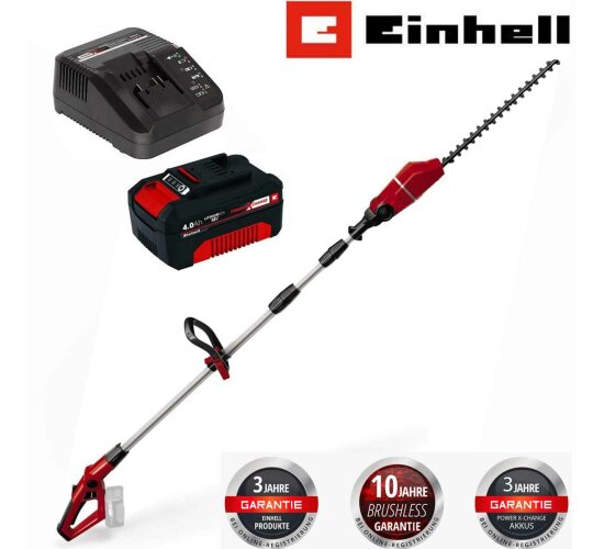 Einhell Akku-Teleskop-Heckenschere GE-HH 18/45 Li T- 18V Akku 4.0 Ah