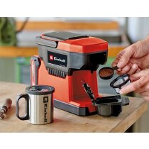 Einhell 18V Akku-Kaffeemaschine TE-CF 18 Li-mit Akku 4.0, Ladegerät Tasche,