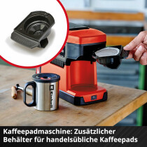 Einhell 18V Akku-Kaffeemaschine TE-CF 18 Li-mit Akku 4.0, Ladegerät Tasche,