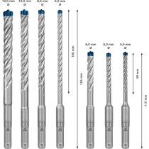 Bosch Expert 7X SDS Plus Steinbohrer-Set, 7-teiligt...