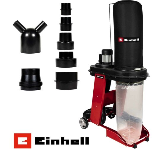 Einhell TE-VE 550/1 A Absauganlage 65 l 550 W, Absaugschlauch + Adaper