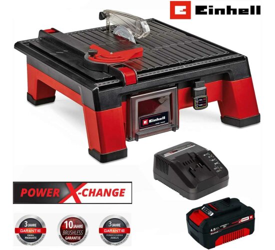 Einhell Akku-Fliesenschneidmaschine TE-TC 18/115 Li Akku 18V 4.0 Ah, Ladegerät