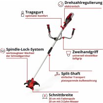 Einhell Akku-Sense AGILLO 18/200 Solo 18V Messer + Faden