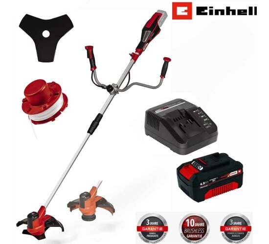 Einhell Akku-Sense AGILLO 18/200 Akku 4.0 Ah + Ladegerät 18V Messer + Faden