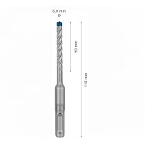 Bosch EXPERT SDS plus 6 x 50 x 115 mm 7X Hammerbohrer,